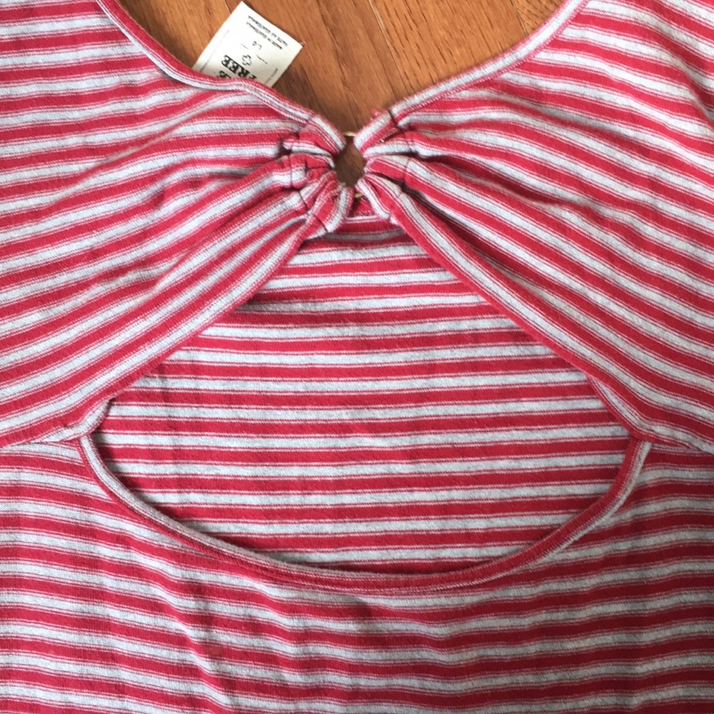 We The Free Pink and White Striped Shift Dress - Picture 3 of 4